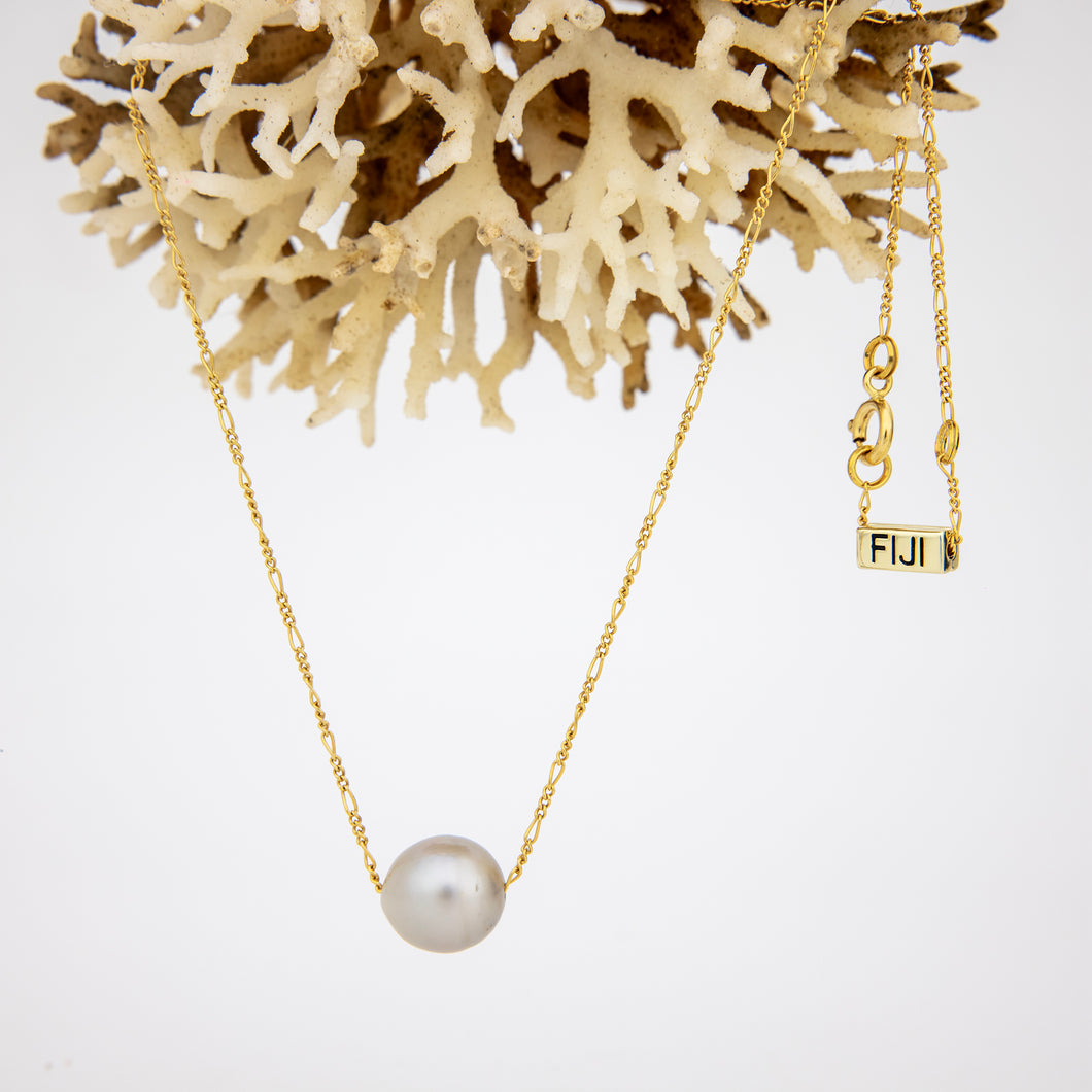 READY TO SHIP Fiji Saltwater Pearl Necklace - 14k Gold Fill FJD$