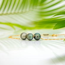 Load image into Gallery viewer, READY TO SHIP Fiji Saltwater Pearl Trio Necklace - 14k Gold Fill FJD$
