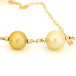 READY TO SHIP Civa Fiji Saltwater Pearl Necklace - 14k Gold Fill FJD$
