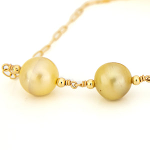 READY TO SHIP Civa Fiji Saltwater Pearl Necklace - 14k Gold Fill FJD$