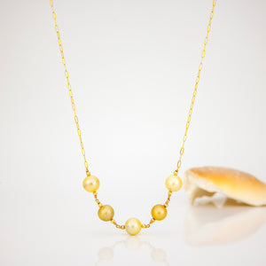 READY TO SHIP Civa Fiji Saltwater Pearl Necklace - 14k Gold Fill FJD$