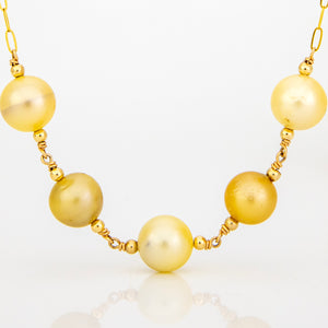 READY TO SHIP Civa Fiji Saltwater Pearl Necklace - 14k Gold Fill FJD$