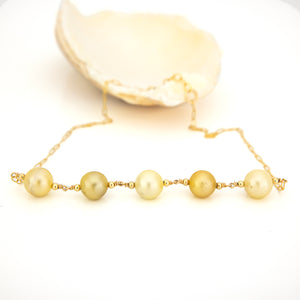 READY TO SHIP Civa Fiji Saltwater Pearl Necklace - 14k Gold Fill FJD$