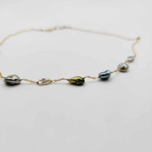Load image into Gallery viewer, READY TO SHIP Civa Fiji Keshi Pearl Necklace - 14k Gold Fill FJD$
