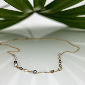 CONTACT US TO RECREATE THIS SOLD OUT STYLE Civa Fiji Keshi Pearl Necklace - 14k Gold Fill FJD$