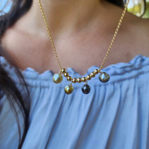 CONTACT US TO RECREATE THIS SOLD OUT STYLE Civa Fiji Keshi Pearl Choker Necklace - 14k Gold Fill FJD$