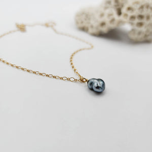 READY TO SHIP Civa Fiji Keshi Saltwater Pearl Necklace - 14k Gold Fill FJD$