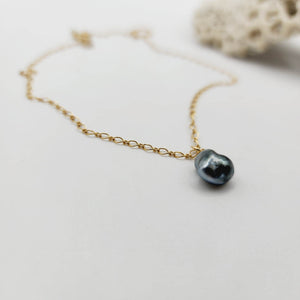 READY TO SHIP Civa Fiji Keshi Saltwater Pearl Necklace - 14k Gold Fill FJD$