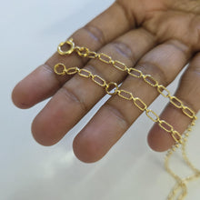 Load image into Gallery viewer, READY TO SHIP Textured Paperclip Chain - 14k Gold Fill FJD$
