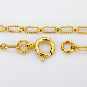 READY TO SHIP Textured Paperclip Chain - 14k Gold Fill FJD$