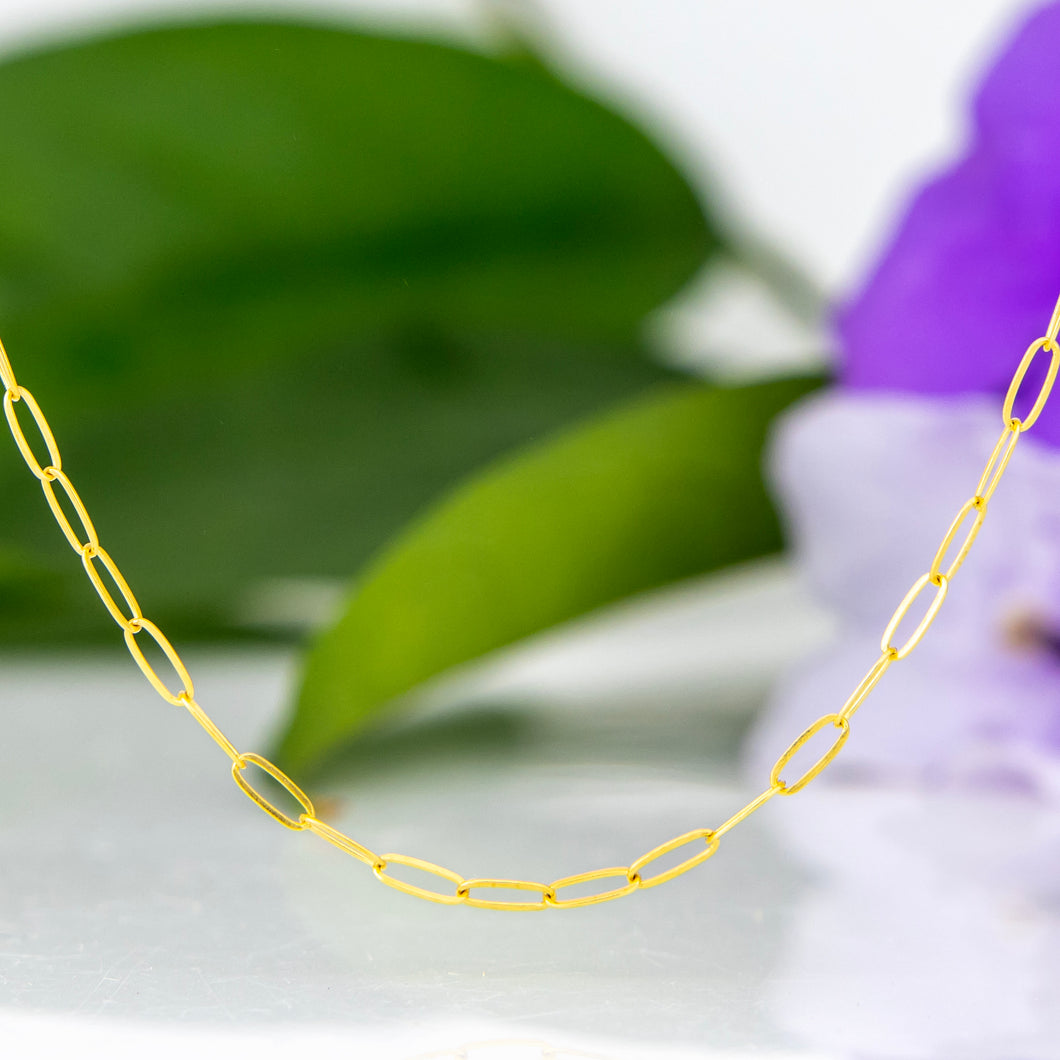 READY TO SHIP Paperclip Chain - 14k Gold Fill FJD$