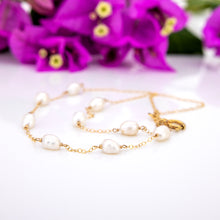 Load image into Gallery viewer, READY TO SHIP Freshwater Pearl Necklace - 14k Gold Fill FJD$

