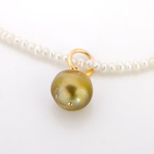 Load image into Gallery viewer, READY TO SHIP Freshwater Pearl Necklace with Civa Fiji Pearl Pendant - 14k Gold Fill FJD$
