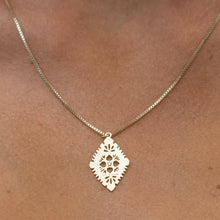 Load image into Gallery viewer, READY TO SHIP Diamond Masi Necklace - 14k Gold Fill &amp; 18k Gold Vermeil FJD$
