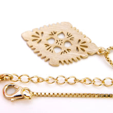 Load image into Gallery viewer, READY TO SHIP Diamond Masi Necklace - 14k Gold Fill &amp; 18k Gold Vermeil FJD$
