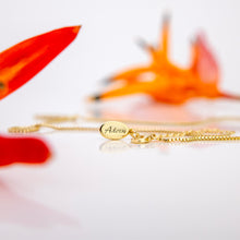 Load image into Gallery viewer, READY TO SHIP Diamond Masi Necklace - 14k Gold Fill &amp; 18k Gold Vermeil FJD$
