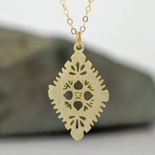 Load image into Gallery viewer, READY TO SHIP Diamond Masi Necklace - 14k Gold Fill &amp; 18k Gold Vermeil FJD$

