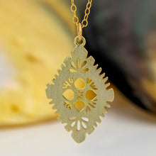 Load image into Gallery viewer, READY TO SHIP Diamond Masi Necklace - 14k Gold Fill &amp; 18k Gold Vermeil FJD$
