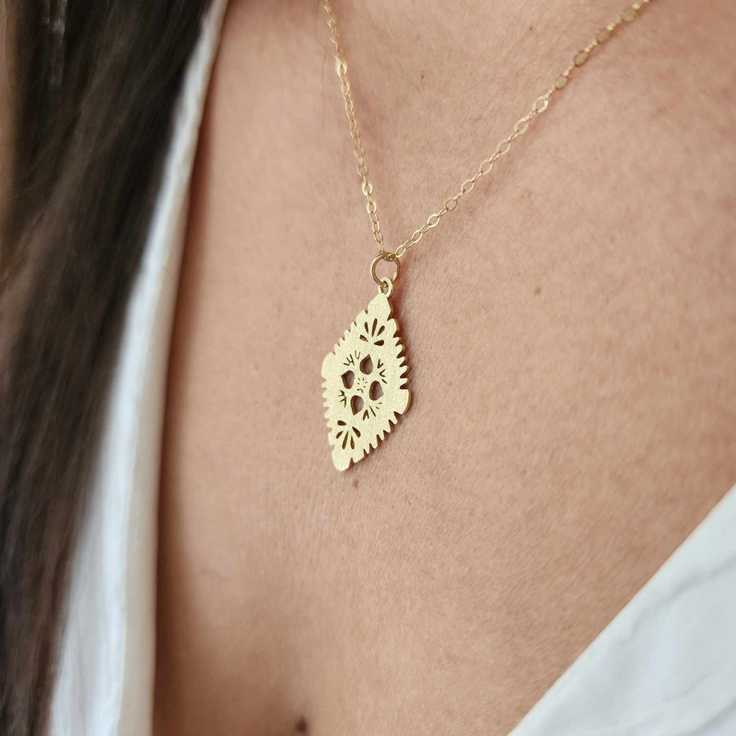 READY TO SHIP Diamond Masi Necklace - 14k Gold Fill & 18k Gold Vermeil FJD$