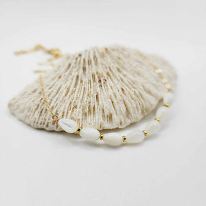 READY TO SHIP Mother of Pearl Necklace - 14k Gold Fill FJD$