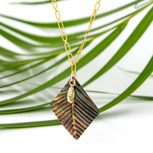 READY TO SHIP Mother of Pearl Necklace - 14k Gold Fill FJD$