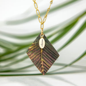READY TO SHIP Mother of Pearl Necklace - 14k Gold Fill FJD$