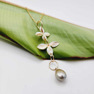 READY TO SHIP Civa Fiji Saltwater Pearl & Mother of Pearl Necklace - 14k Gold Fill FJD$