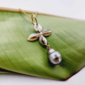 READY TO SHIP Civa Fiji Saltwater Pearl & Mother of Pearl Necklace - 14k Gold Fill FJD$