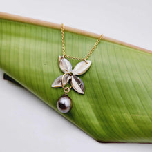 Load image into Gallery viewer, READY TO SHIP Civa Fiji Saltwater Pearl &amp; Mother of Pearl Necklace - 14k Gold Fill FJD$
