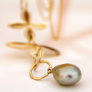 READY TO SHIP Civa Fiji Saltwater Pearl & Mother of Pearl Necklace - 14k Gold Fill FJD$