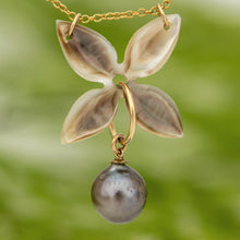 Load image into Gallery viewer, READY TO SHIP Civa Fiji Saltwater Pearl &amp; Mother of Pearl Necklace - 14k Gold Fill FJD$
