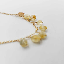 Load image into Gallery viewer, READY TO SHIP Rutilated Quartz Necklace - 14k Gold Fill FJD$
