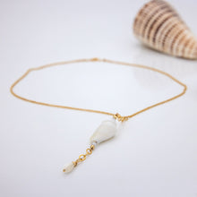 Load image into Gallery viewer, READY TO SHIP Shell Lariat Y-Necklace - 14k Gold Fill FJD$
