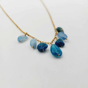 READY TO SHIP Semi Precious Stone Necklace - 14k Gold Fill FJD$