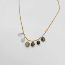 Load image into Gallery viewer, READY TO SHIP Semi Precious Stone Necklace - 14k Gold Fill FJD$
