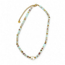 Load image into Gallery viewer, Freshwater Pearl &amp; Bead Choker Necklace - Gold Plated over Stainless Steel FJD$
