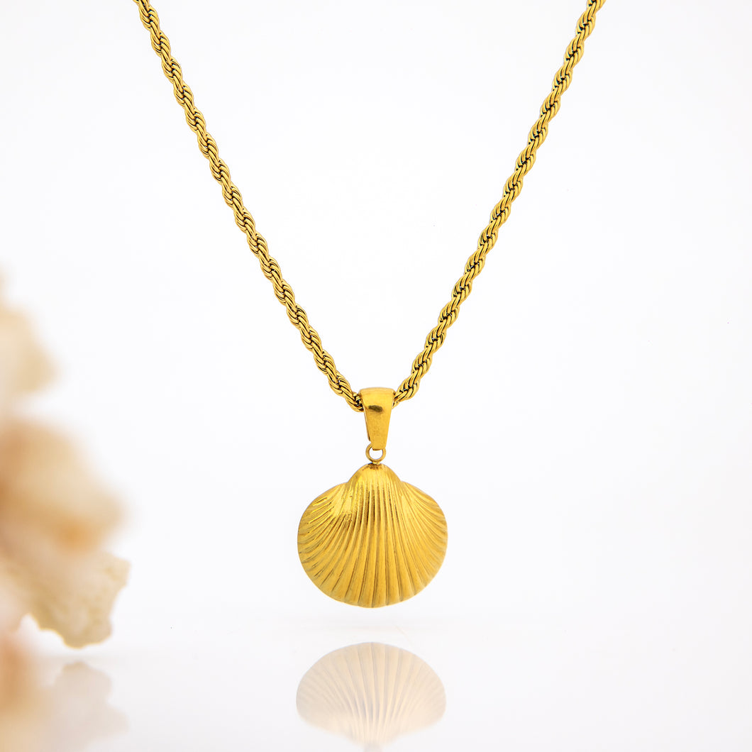 READY TO SHIP Shell Necklace - Gold Plated over Stainless Steel FJD$