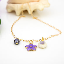 Load image into Gallery viewer, READY TO SHIP Freshwater Pearl, Shell &amp; Charm Necklace - Gold Plated FJD$
