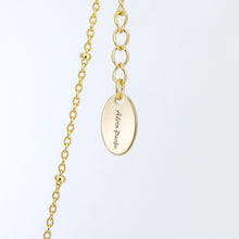 Load image into Gallery viewer, READY TO SHIP Frangipani Bua Bar Necklace - 18k Gold Vermeil FJD$
