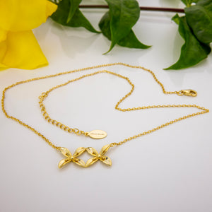 READY TO SHIP Frangipani Bua Set - 925 Sterling Silver or 18k Gold Vermeil FJD$