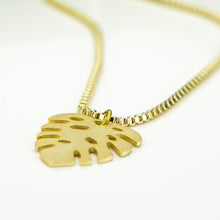 Load image into Gallery viewer, READY TO SHIP Monstera Necklace - 18k Gold Vermeil FJD$
