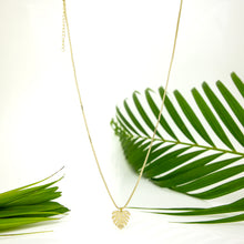 Load image into Gallery viewer, READY TO SHIP Monstera Necklace - 18k Gold Vermeil FJD$

