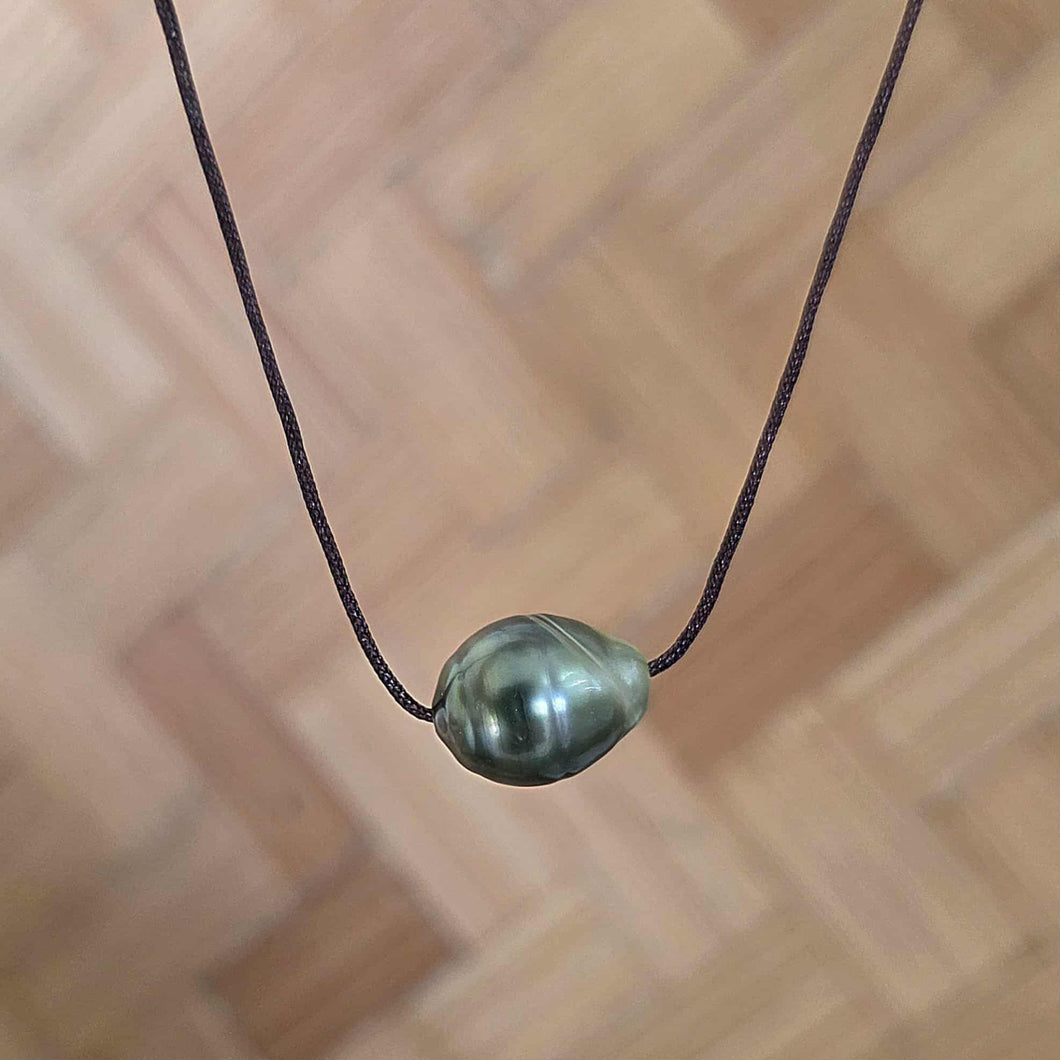 READY TO SHIP Civa Fiji Saltwater Pearl Unisex Necklace - Nylon FJD$