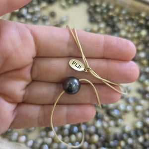 READY TO SHIP Civa Fiji Saltwater Pearl Unisex Necklace - Nylon FJD$