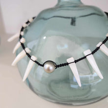 Load image into Gallery viewer, READY TO SHIP Civa Fiji Pearl &amp; Mother of Pearl Necklace - Nylon &amp; 925 Sterling Silver FJD$
