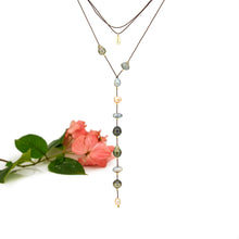 Load image into Gallery viewer, READY TO SHIP Civa Fiji &amp; Freshwater Pearl Lariat Necklace - Nylon FJD$
