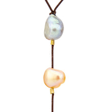 Load image into Gallery viewer, READY TO SHIP Civa Fiji &amp; Freshwater Pearl Lariat Necklace - Nylon FJD$

