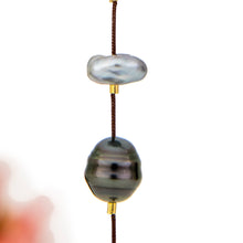 Load image into Gallery viewer, READY TO SHIP Civa Fiji &amp; Freshwater Pearl Lariat Necklace - Nylon FJD$
