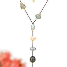 Load image into Gallery viewer, READY TO SHIP Civa Fiji &amp; Freshwater Pearl Lariat Necklace - Nylon FJD$

