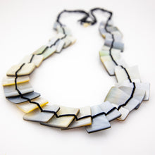 Load image into Gallery viewer, READY TO SHIP Unisex Mother of Pearl Nylon Strand Necklace - FJD$
